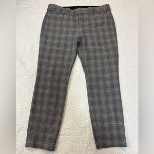 Banana Republic Men's Gray Checkered Chinos